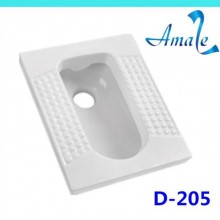 潮州生产 陶瓷蹲便器 提供工程OEM 洁白耐用抗污垢后出水