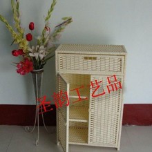 田园藤编床头柜 宜家 简约 草编收纳柜 储物柜 抽屉柜 柜子