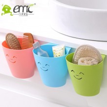 【厂家直销】笑脸厨房挂架 收纳置物架 收纳桶