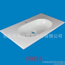广东厦门人造石水槽 亚克力洗脸盆台面 定制装饰工程