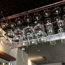 鸿辉欧式复古铁艺酒杯架悬挂酒架创意KTV及酒吧必备红酒架可定制