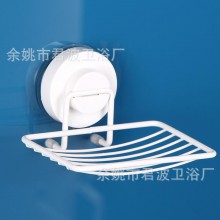 简约白MZY0108强力吸盘无痕真空吸力肥皂网架