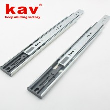 三节缓冲钢珠滑轨 45宽阻尼抽屉导轨 侧装慢关橱柜轨道 450H