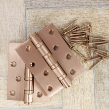 【品荣】不锈钢房门合页4寸加厚静音轴承合叶玫瑰金五金开槽活铰链OEM工厂批发
