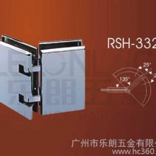 LELONLOCK乐朗厂家直销RSH-332黄铜135°浴室夹 【乐朗定做浴室夹】玻璃合页铰链 铜材质浴室玻璃夹