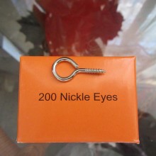 窗帘配件螺丝镀镍窗帘钩羊眼