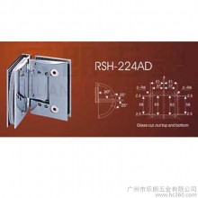供应LELONLOCK乐朗RSH-224AD铜材质浴室玻璃夹 淋浴房合页铰链