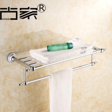 古家 青花瓷欧式不锈钢浴巾架 浴室毛巾杆 温州产置物架 卫浴