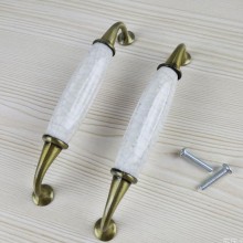 欧式裂纹陶瓷拉手 仿古青古五金把手 田园抽屉橱柜衣柜家具拉手