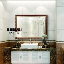 简欧浴室镜  田园浴室镜 5mm防水镜