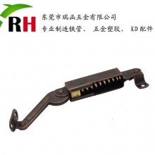 厂家 家具五金配件铰链 橱柜五金曲手（短/中/长臂） 红古色