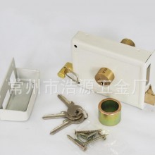 厂家直销白色烤漆不锈钢防盗锁房间锁机械门锁专业批发来样定制