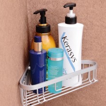 曼帝9859太空铝网篮浴室挂件置物架双层三角架三角篮方型圆型