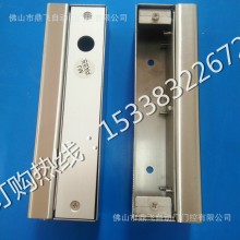 上下无框玻璃门电插锁支架 不锈钢上下大门夹 玻璃门电子锁固定架