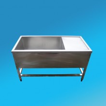 供应西安瑞成金盛RCJS-043-1不锈钢洗涤槽 不锈钢水槽系列 不锈钢带平台洗槽 其他制药设备