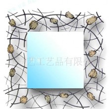 滢发 欧式 铁艺 浴室镜 装饰镜 穿衣镜 化妆镜 方形 壁挂