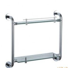 供应君茂卫浴全铜置物架，双层化妆台架，批发