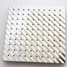 【厂家直销 低价批发】 8寸方形斜波浪单功能花洒淋浴套装