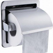 美乐思 厂家 304不锈钢防水金属纸巾架 挂壁圈纸盒1023