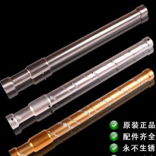 爆款 刻花加厚衣通家具五金配件 L铝合金伸缩挂衣杆 厂家直销