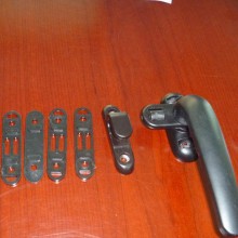 【定制】门窗锁五金配件门执手弧形铝合金拉手低价批发