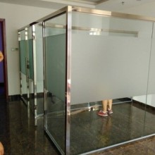 平阳路安装钢化玻璃门地弹簧玻璃门不锈钢玻璃门