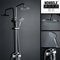 梦妮丝卫浴贴牌厂家浴室花洒淋浴花洒套装明装花洒喷头大淋浴批发