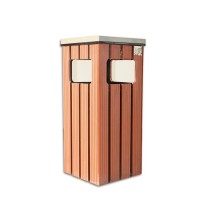 河北木塑厂家  批发木塑 公园果皮箱 户外园林工程  木塑垃圾箱   装饰装修系列  木塑垃圾桶 厂家直销