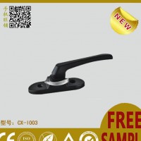 专业生产铝合金窗锁月牙锁执手 开平窗月牙锁 幕墙上悬窗平座把