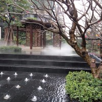 高压微雾园林绿化室外景观喷雾加湿人造雾降温除尘雾化系统 景观工程项目