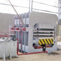 青岛国森生产竹材工艺板竹地板设备多层热压机