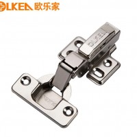 【欧乐家】厂家直销 液压阻尼铰链 固装式 衣柜橱柜五金配件