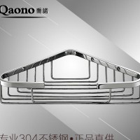 浴室置物架三角网篮转角架 304不锈钢亮光 订做五金挂架乔诺