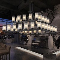 【 定制】新中式古典铁艺吊灯，酒店大堂工程大灯客餐厅灯订做