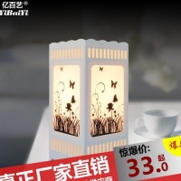 现代简约创意卧室方形DIY礼品儿童台灯创意小夜灯浪漫床头灯具
