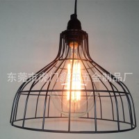现代装饰灯 田园灯饰 铁艺黑色铁艺吊灯