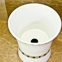 现代简约纯手工印花艺术阳台拖把池 陶瓷拖布池分体小号佳美艺1