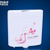 新款时尚节能蹲便器冲水箱整套批发 双按式厕所水箱质保5年