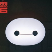 超能陆战队大白光控小夜灯 baymax智能创意床头灯
