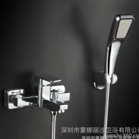 花洒套装 全铜冷热水龙头 浴缸淋浴器 简易简装增压花洒喷头套餐