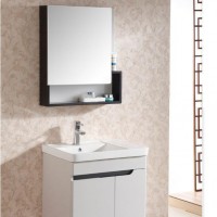 1006工厂直销实木浴室柜洗手盆橡木柜组合生产 一体卫浴柜定