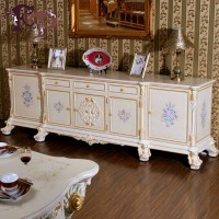 法式家具 意大利家具 欧式家具 个古典家具 欧式实木家具 手工雕花描金地柜法式乡村白色电视柜 别墅客厅地柜 0106地柜