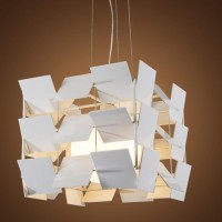 个性时尚卧室铝材吊灯 创意复古客厅餐厅LED亚灯克力吊灯灯具