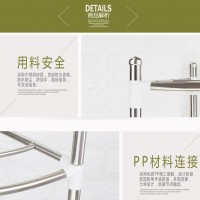 一件代发 不锈钢三角架浴室落地置物架角落架加厚管多层面盆架