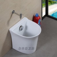 卫浴洁具 厂家直销OEM贴牌拖布池 耐用环保单孔陶瓷拖把盆定