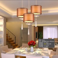 新款上市 LED现代简约吊灯客厅灯餐厅灯单头吧台灯创意三头餐