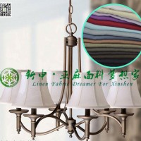 新款创意艺术亚麻布艺吊灯  欧式古典布艺灯罩面料
