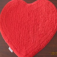 梦妃丝 优质全棉地垫 心型地垫 异性长毛地垫 雪尼尔地垫