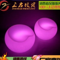 酒吧LED发光餐厅椅子 简约时尚防水耐磨客厅塑料椅 户外公园