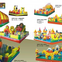 儿童游乐园 充气弹跳 滑梯 塑料PV摇乐转椅 跷跷板  玩具